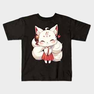 Japanese Kitsune Kids T-Shirt